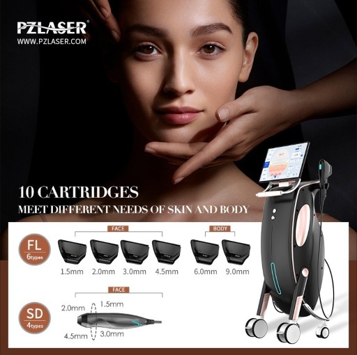 PZLASER HIFU — 10 картриджей для лица и тела